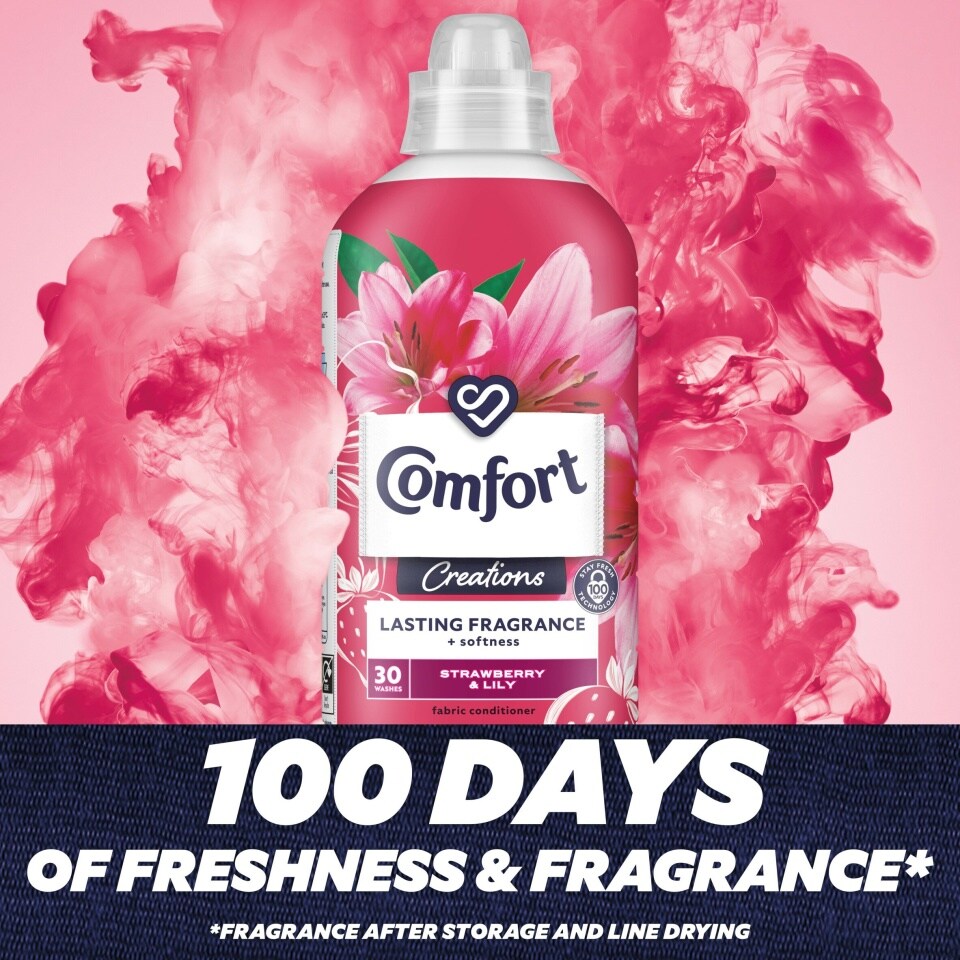 Comfort Creations Eper & Liliom öblítő 30 mosás (900 ml)