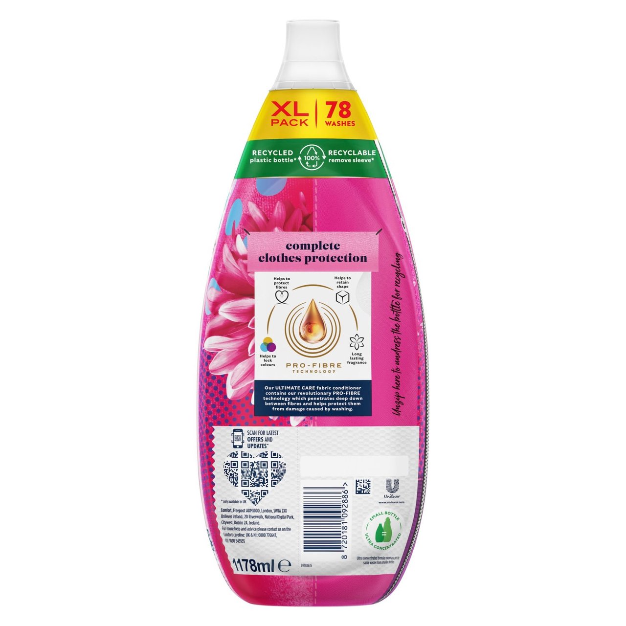 Comfort Ultimate Fuchsia Passion öblítő 78 mosás (1.78 L)