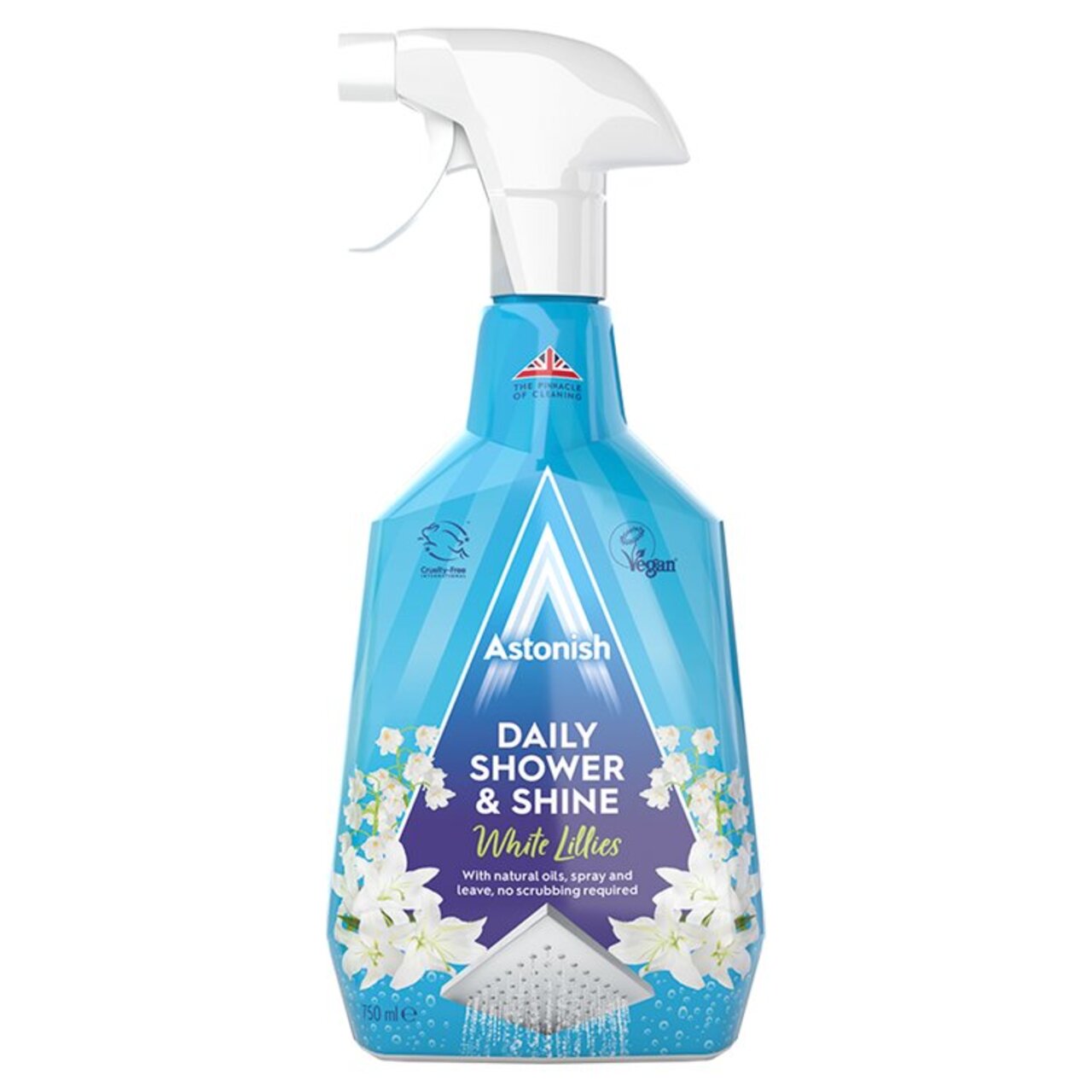 ASTONISH fürdőszobai tisztítóhab spray White Lilies (750 ml)