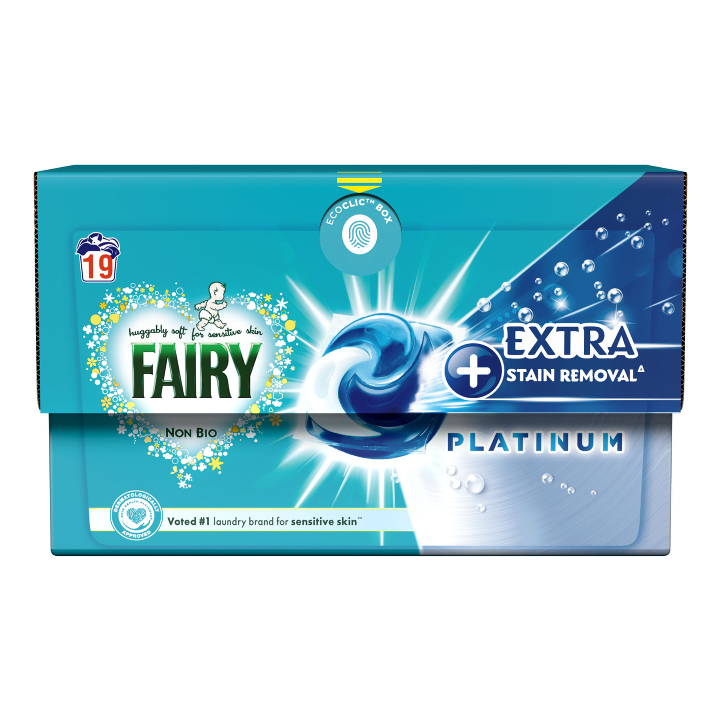 Fairy Platinum Non-Bio mosókapszula, érzékeny bőrre 19 mosás