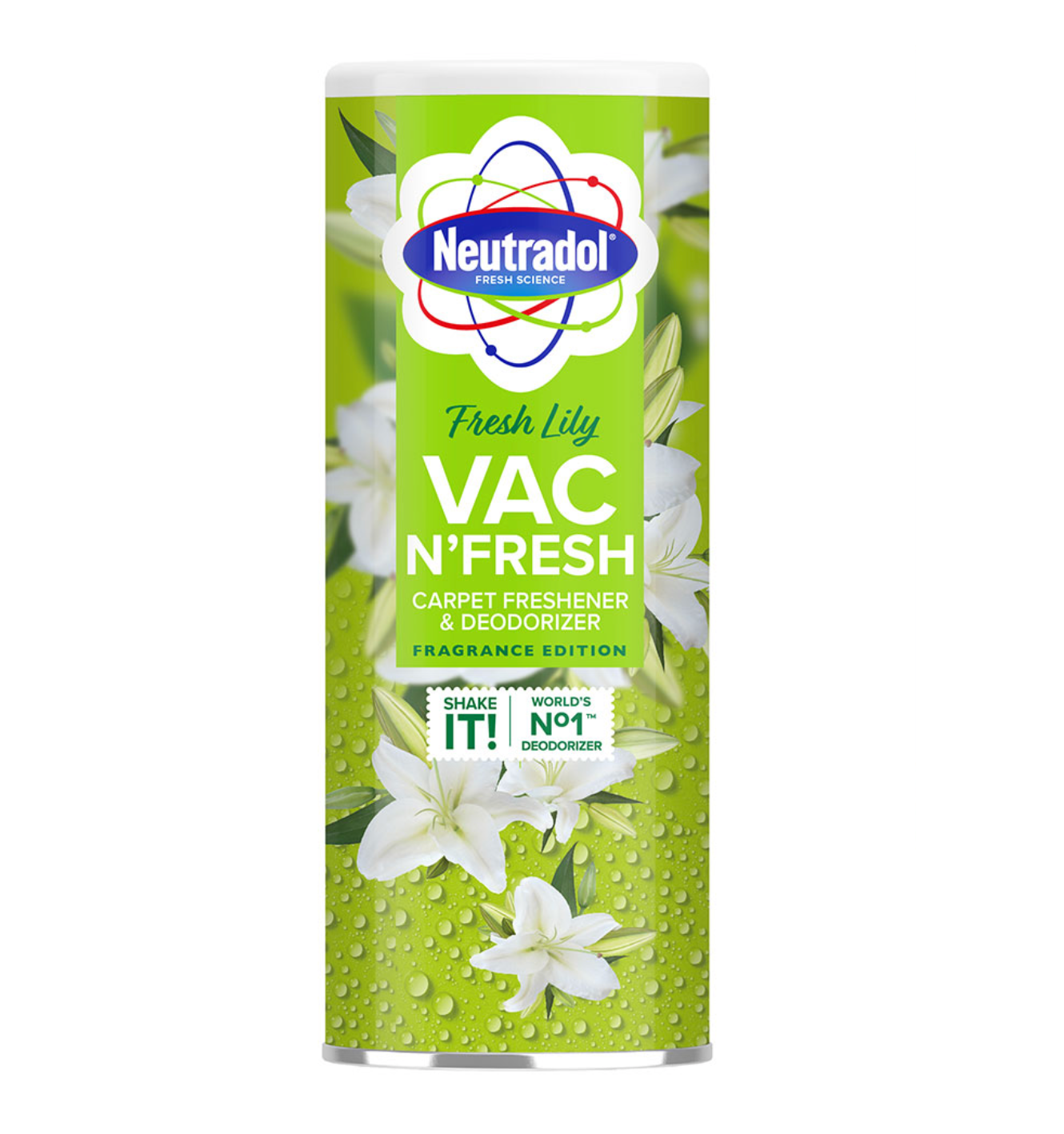 Neutradol VAC N' FRESH - Lily szőnyeg, porszívó és szemetes illatósító (350 g)