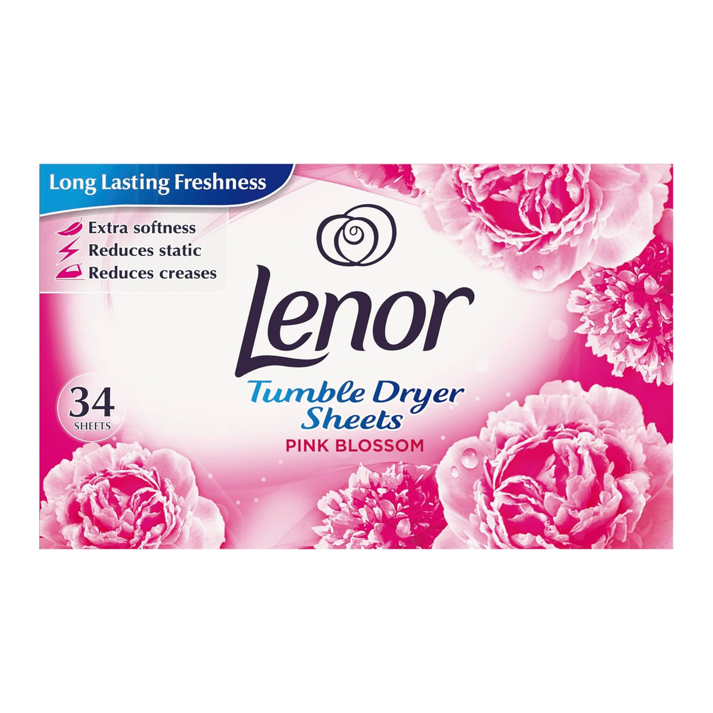 Lenor illatosító lapok szárítógépbe, rózsaszín virágzás illattal (34 db)