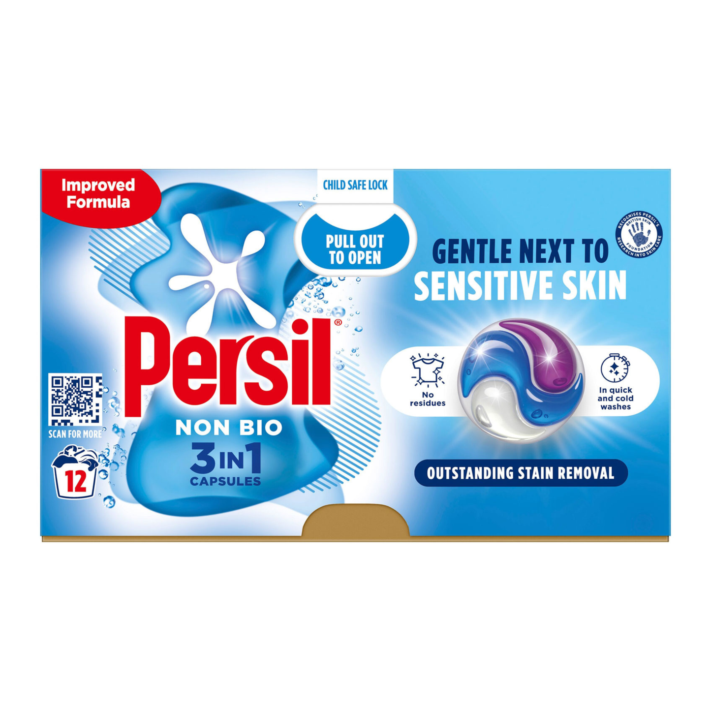 Persil mosókapszula, érzékeny bőrre (Non-Bio) (12 mosás)