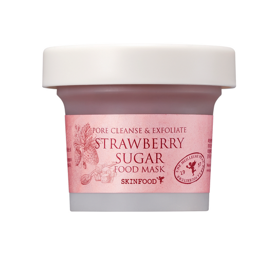 Skinfood - Strawberry Sugar Food Mask epres hámlasztó és ragyogásfokozó maszk (120 g)