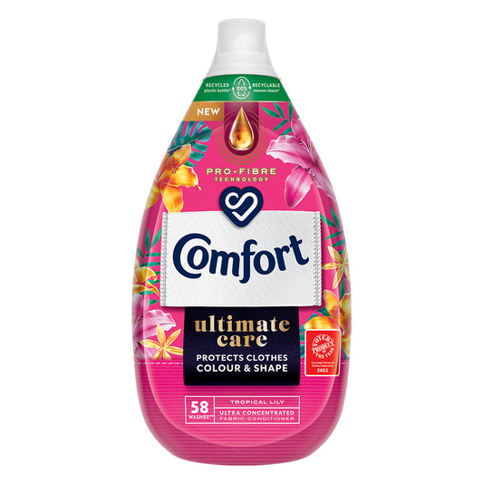 Comfort Ultimate Care Tropical Lily öblítő  58 mosás (870 ml)