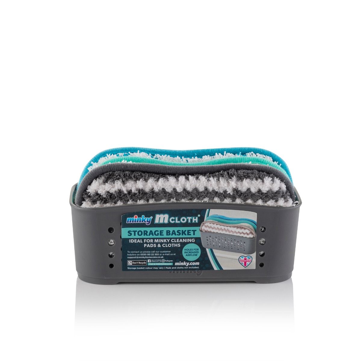 M Cloth Storage Basket Set 3 db tisztító párnával
