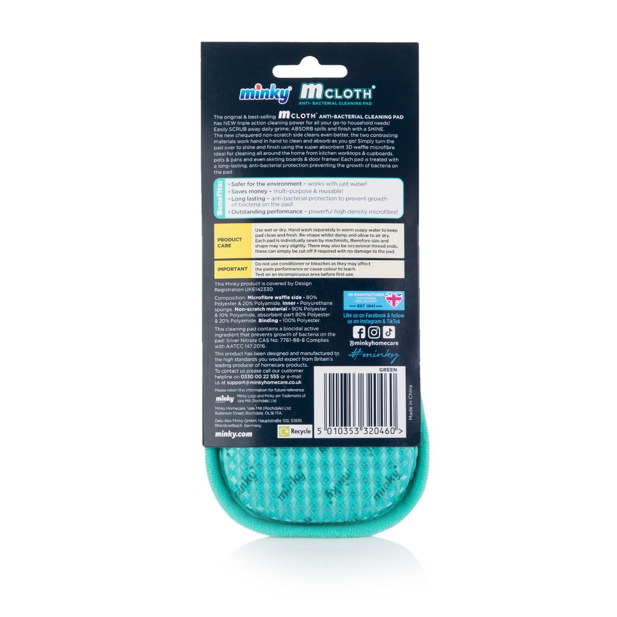 M Cloth Triple Action Anti-Bacterial tisztító párna