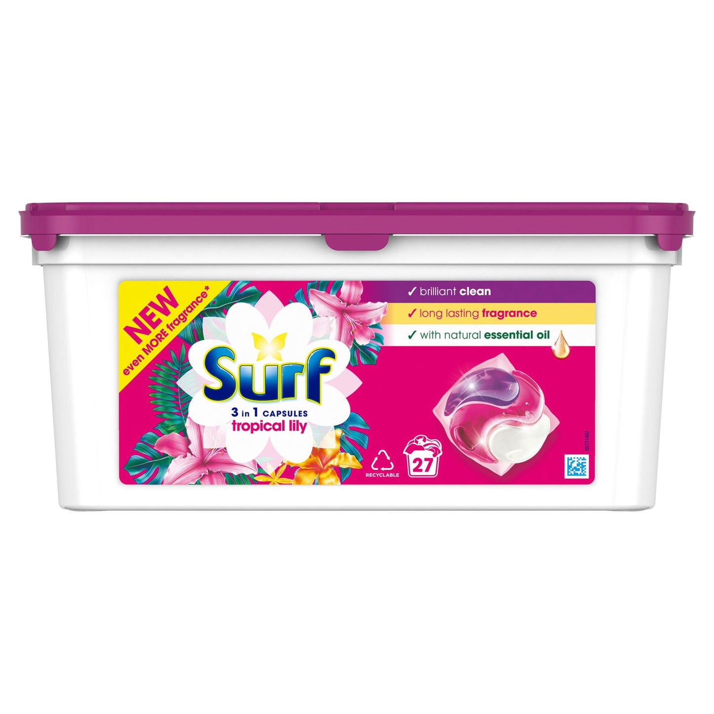 SURF 3IN1 Tropical Lily mosókapszula 27 mosás