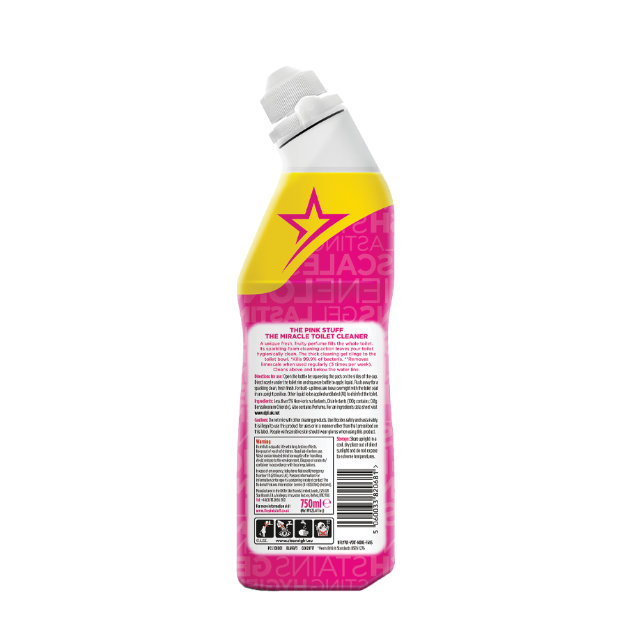 The Pink Stuff toilet cleaner gél (750 ml)