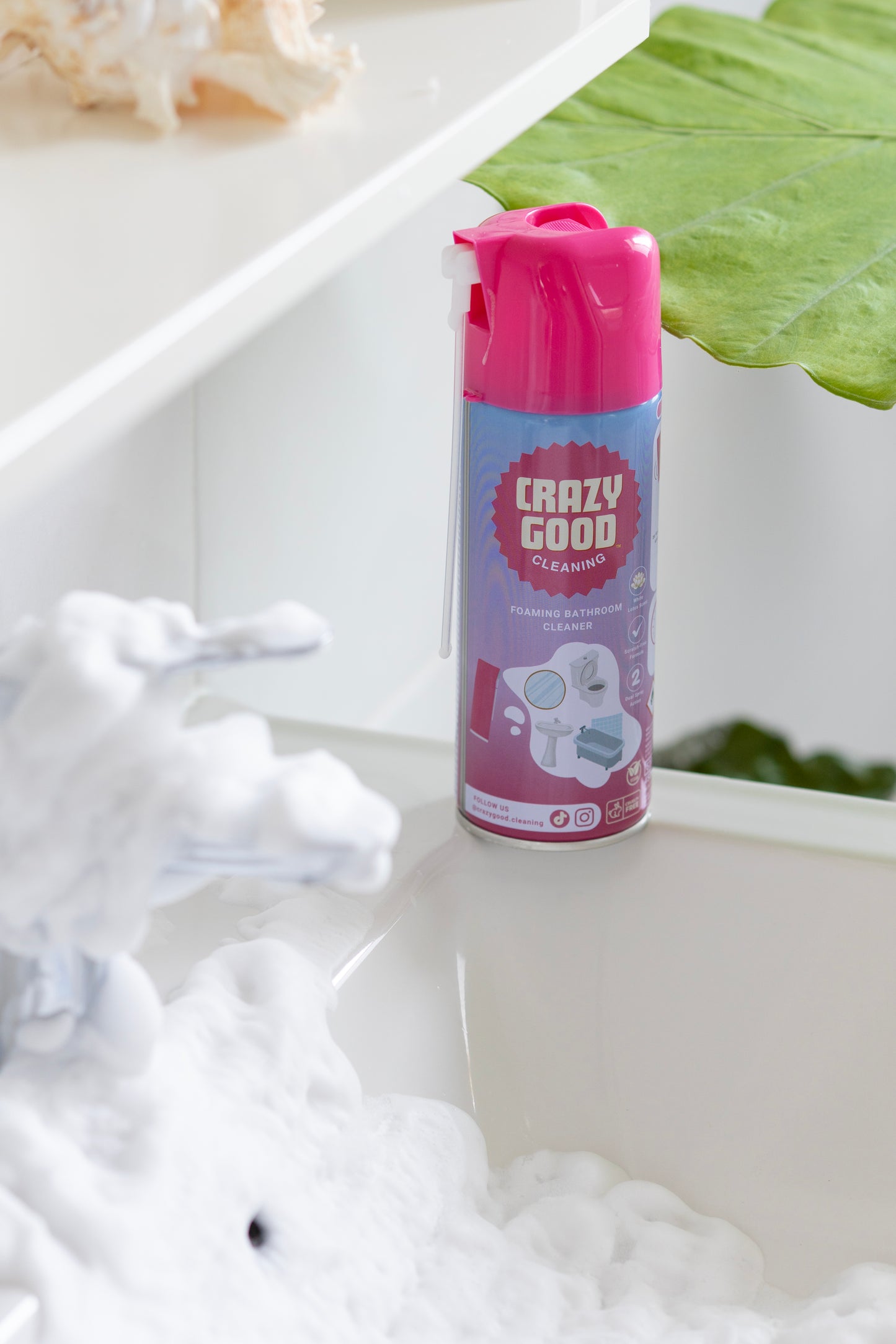 Crazy Good habzó fürdőszobai tisztítóspray (450 ml)