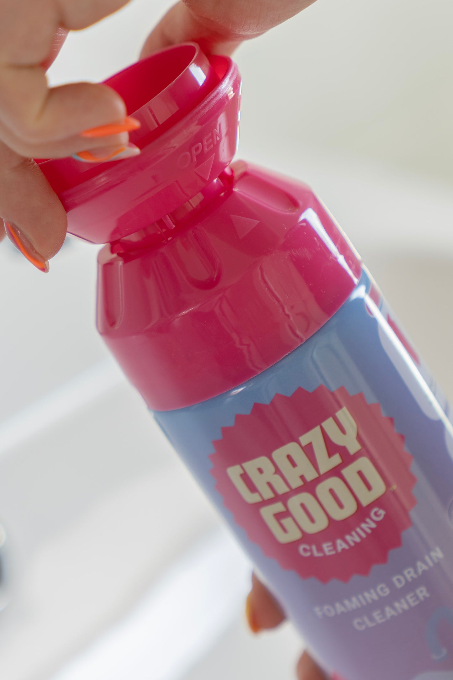 CRAZY GOOD FOAMING DRAIN CLEANER habzó lefolyótisztító és illatosító, Lemon Fresh (450 ml)