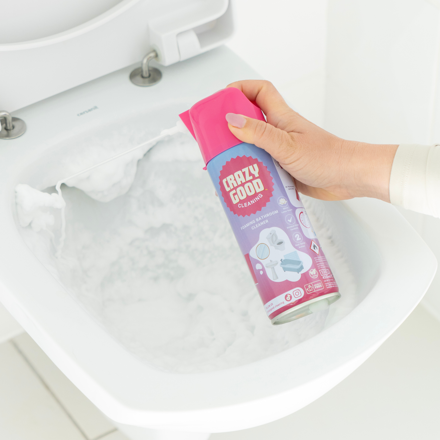 Crazy Good habzó fürdőszobai tisztítóspray (450 ml)