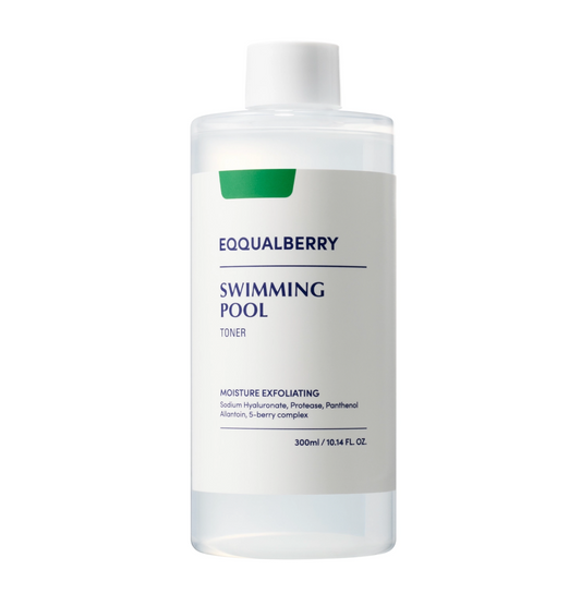 Eqqualberry - Swimming Pool Daily Facial Toner hidratáló és hámlasztó arctonik (300 ml)