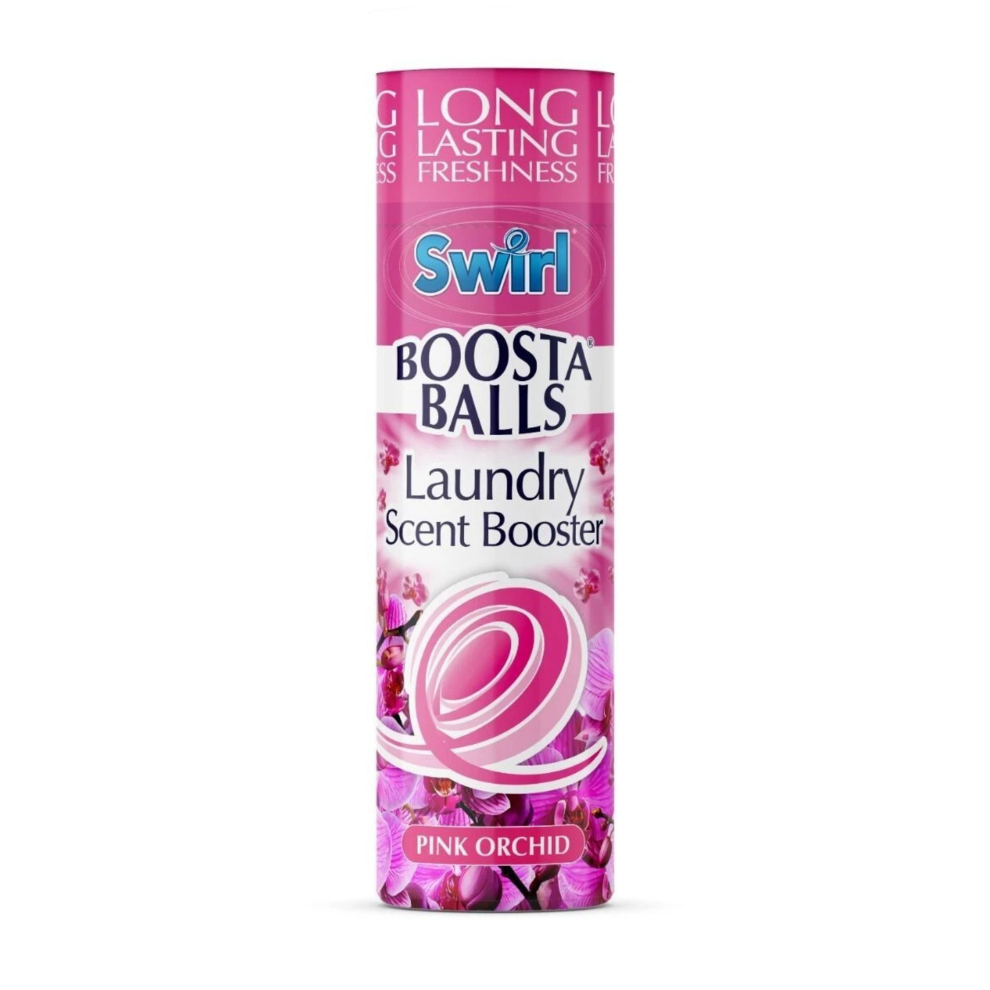 Swirl Boosta Balls mosóadalék, rózsaszín orchidea illattal (230 g)