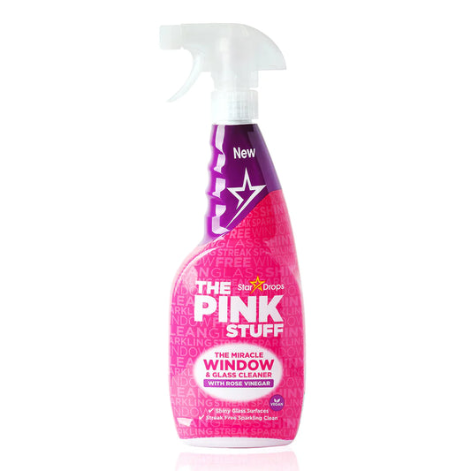 The Pink Stuff ablak- és üvegtisztító spray rózsaecettel (750 ml)