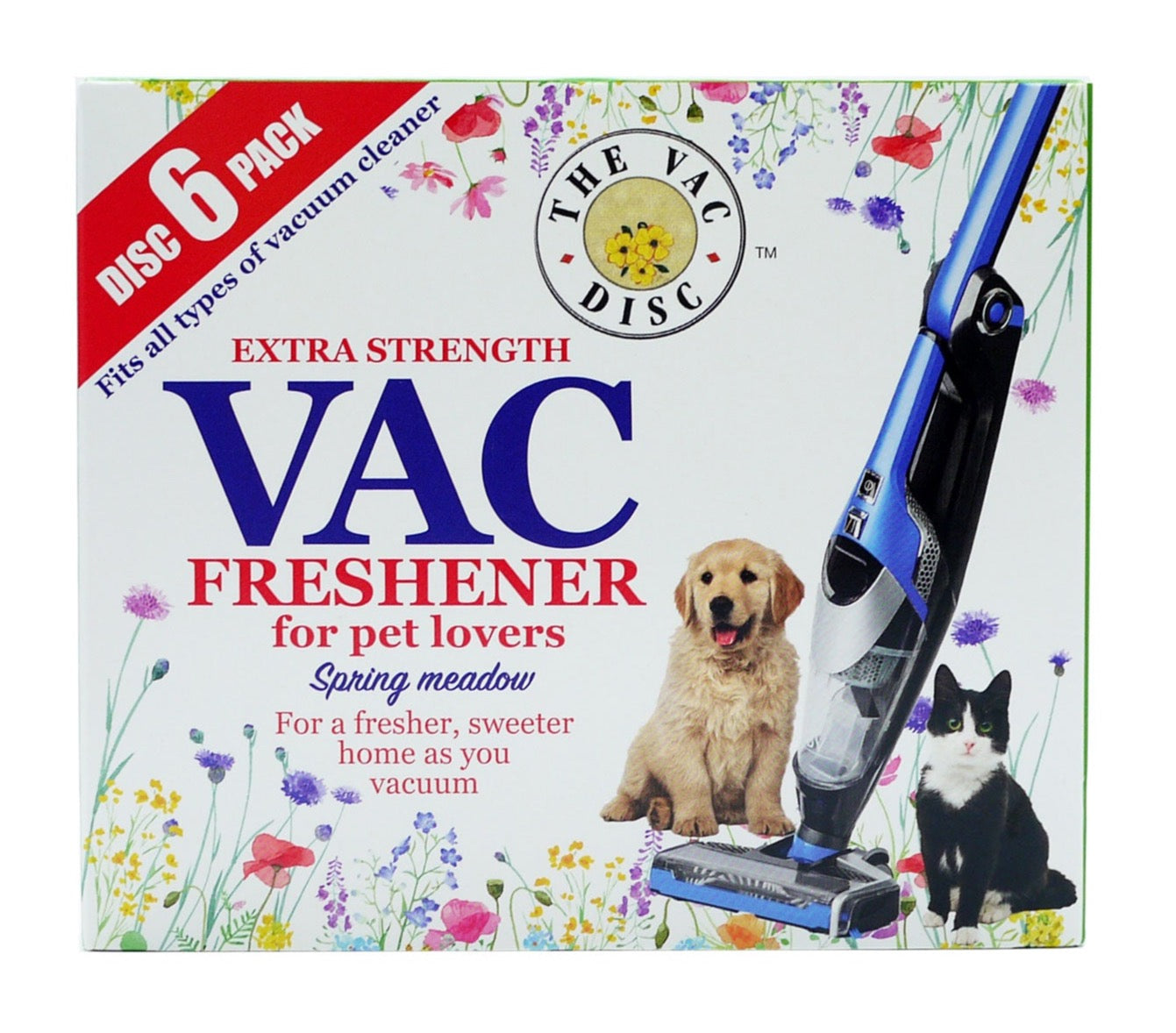 Vac Freshener Spring Meadow porszívó illatósító (6 db)