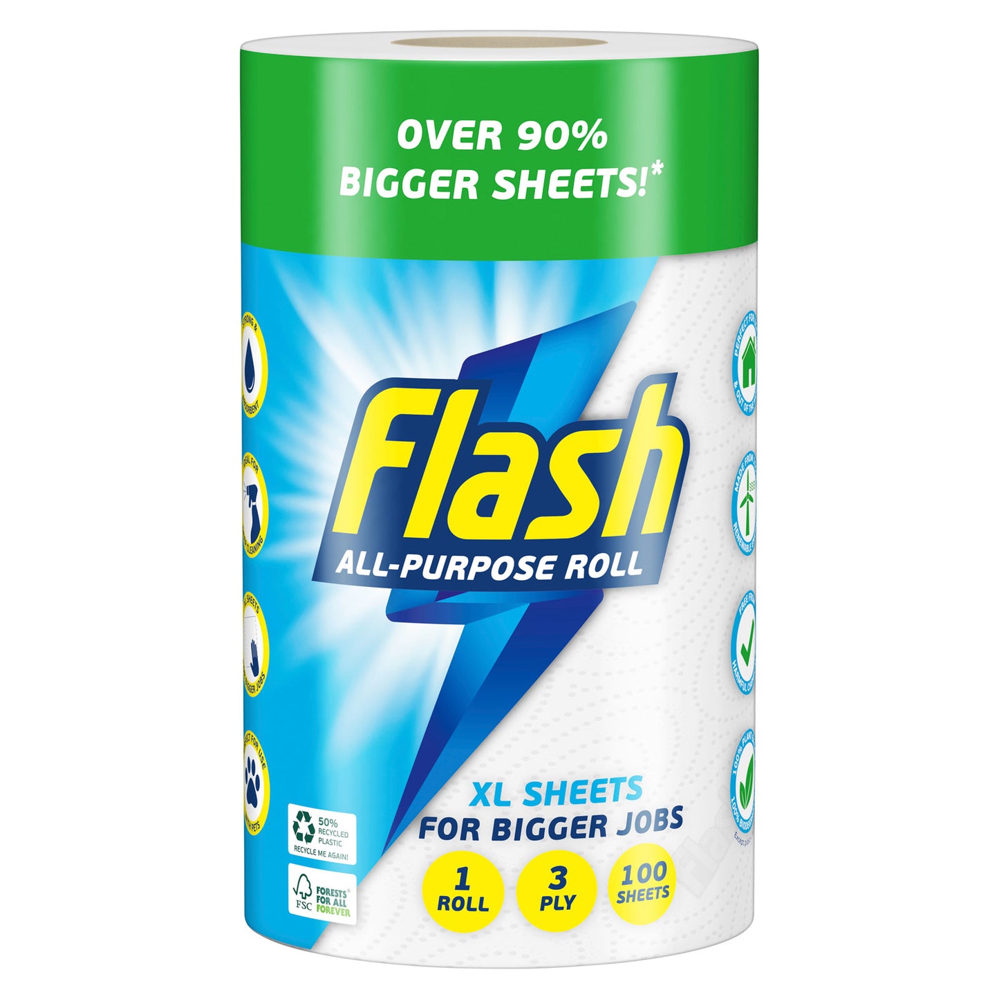 Flash All Purpose Roll XL Sheets (1 tekercs)