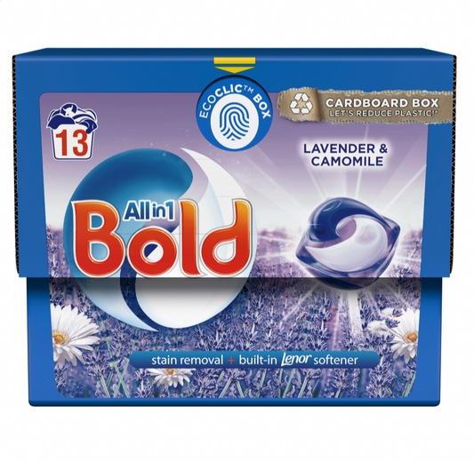 Bold All-in-1 PODS Lavender & Camomile mosókapszula (13 mosás)